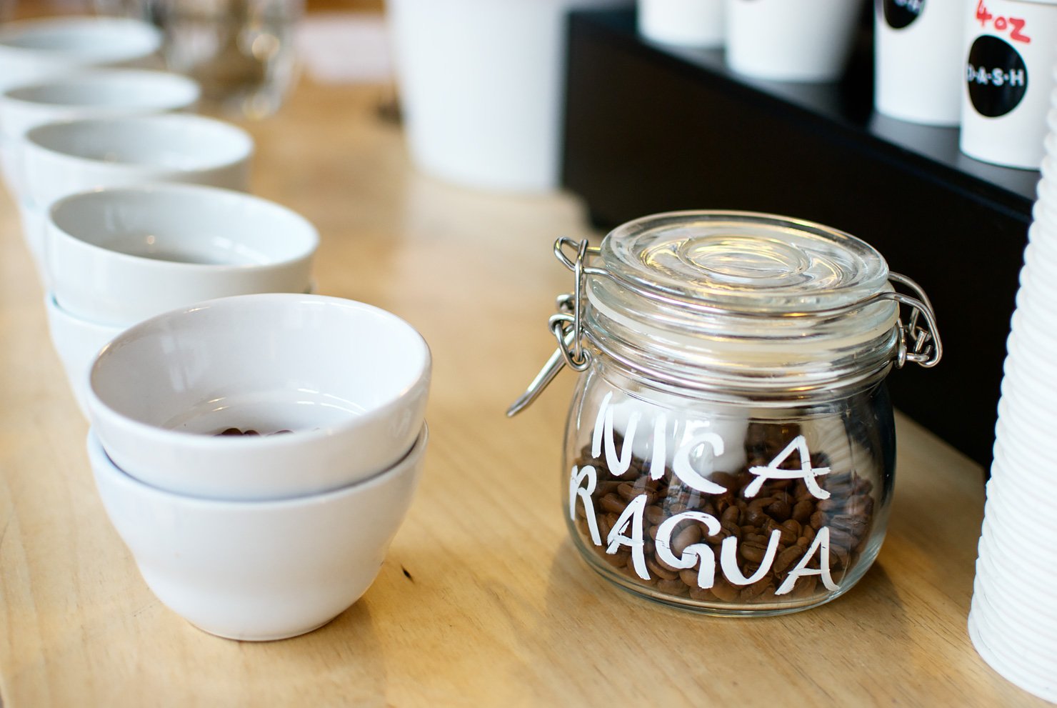 Coffee tasting (or cupping) at Drink, Shop & Dash - a new specialty coffee bar in King