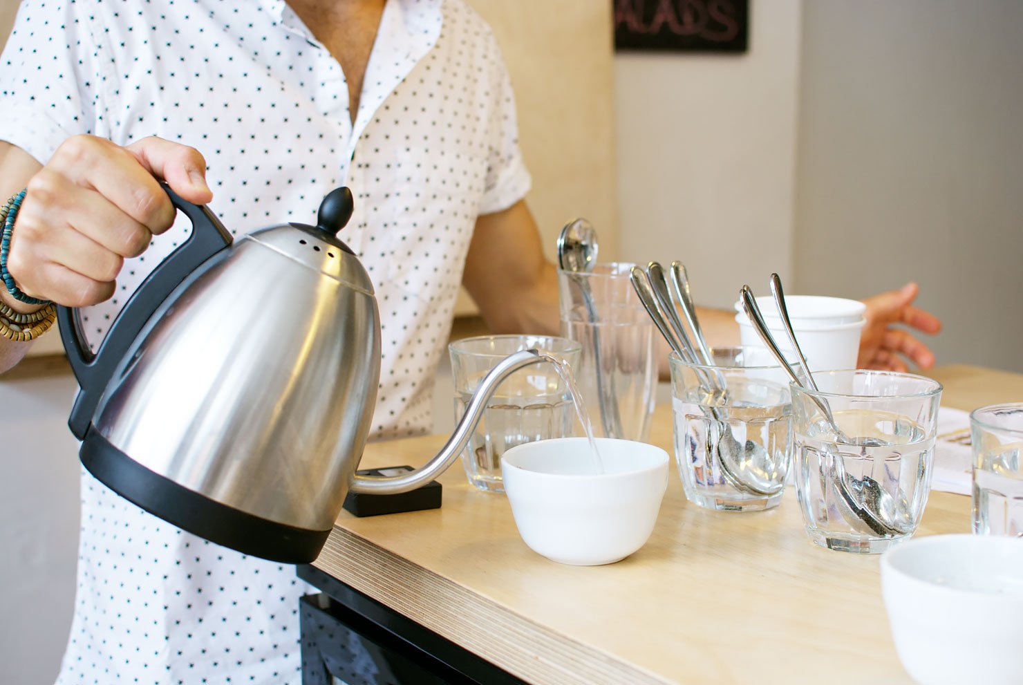 Coffee tasting (or cupping) at Drink, Shop & Dash - a new specialty coffee bar in King